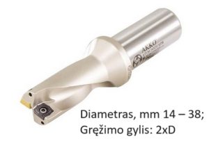 Plokšteliniai grąžtai ATUM D2-KDR