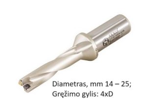 Plokšteliniai grąžtai ATUM D4 - KDR