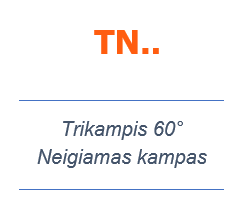 TN.. trikampis 60°